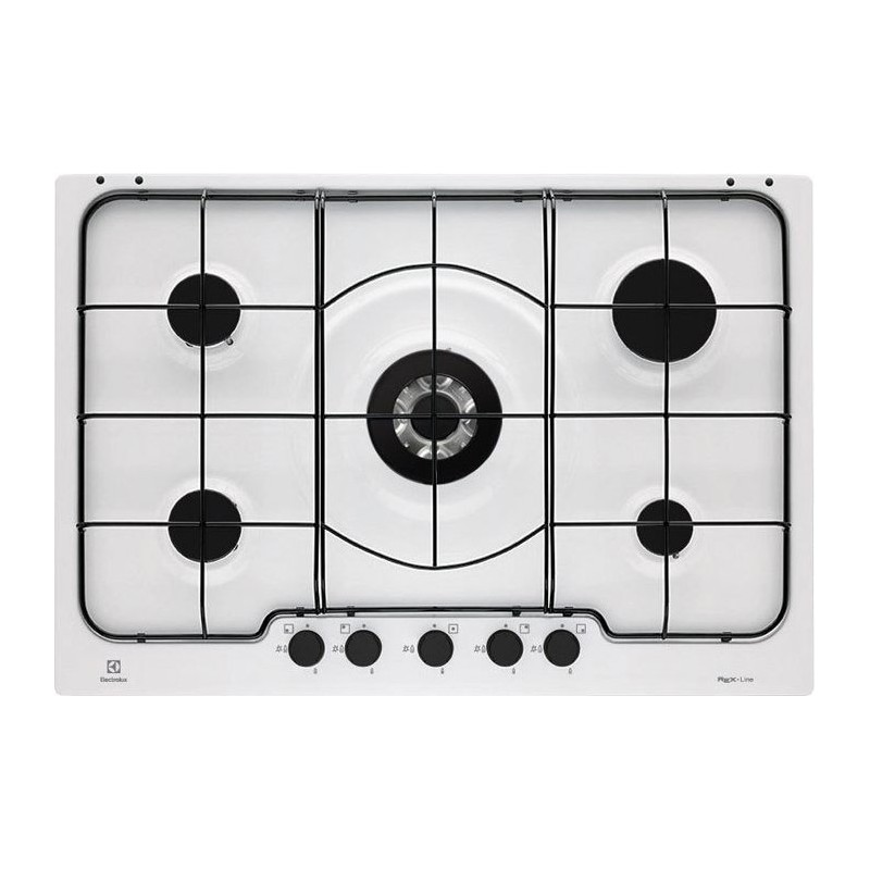  Electrolux | Plaque de cuisson à gaz Soft PB750UV 75 cm, finition blanche