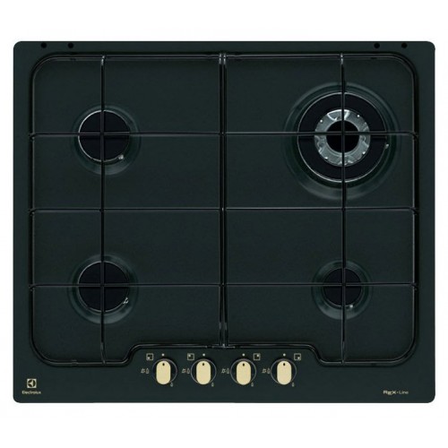 Electrolux | Plaque de cuisson à gaz Soft PN640RUV 60 cm, finition noire