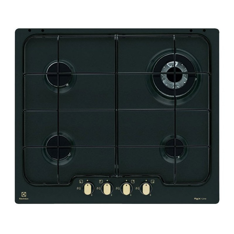  Electrolux | Placa de gas Soft PN640RUV de 60 cm con acabado negro