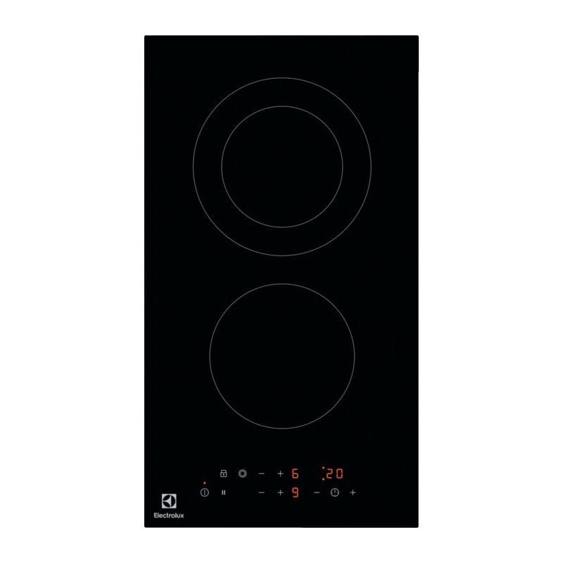  Electrolux | Plaque de cuisson vitrocéramique Domino 29 cm, coloris noir (LHR3233CK)