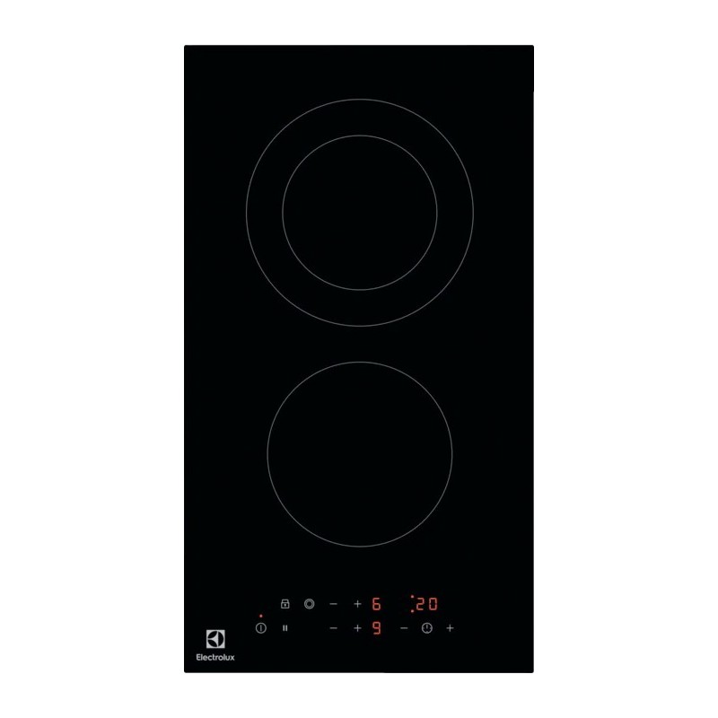  Table de cuisson domino électrique Electrolux LHR3233CK en vitrocéramique noire 29 cm