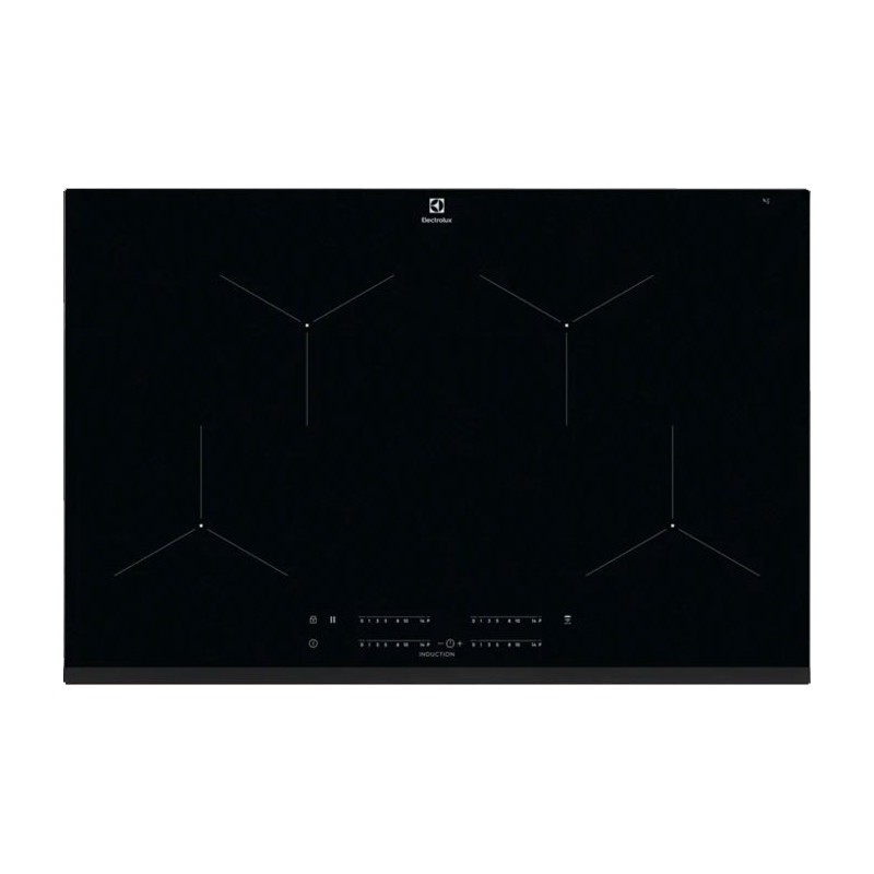  Plaque à induction Electrolux EIT81443 78 cm en vitrocéramique noire