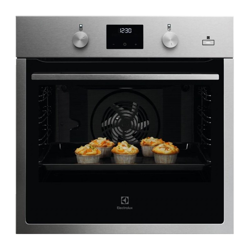  Electrolux | Four multifonction SteamBake 60 cm avec finition inox Intuit et porte anti-traces de doigts