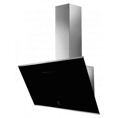 Electrolux | Hotte murale verticale 90 cm KFVB19K avec finition en verre noir Intuit