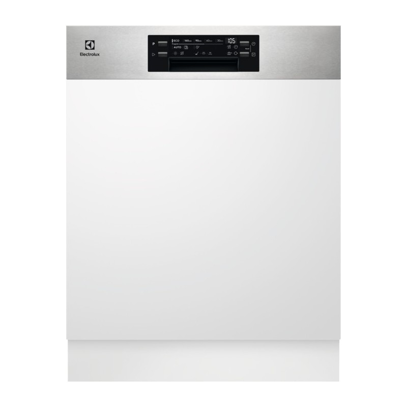  Electrolux | Lave-vaisselle entièrement intégré EEM69300IX avec panneau en acier inoxydable de 60 cm et bras de lavage sat