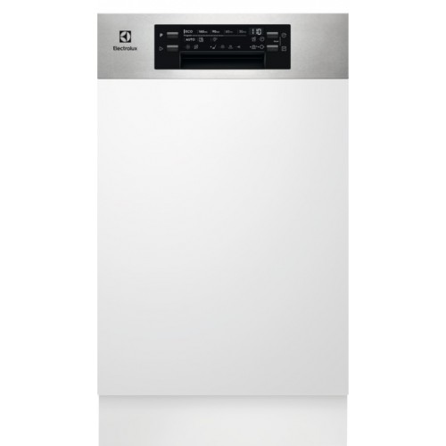 Electrolux Partial integrated slim dishwasher with EES42210IX satellite reel with 45 cm stainless steel dashboard