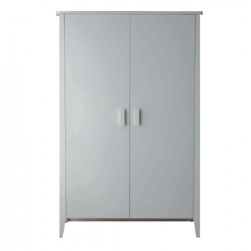 Pali Cabinet with two doors Lab 058 in white finish elgno 100 cm - Includes 2 shelves + clothes rail