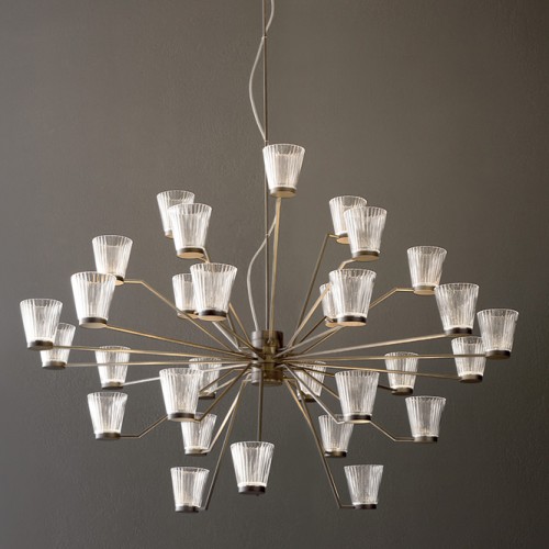 Lampe à suspension LED Minitallux Canaletto 18S en différentes finitions byicon Luce