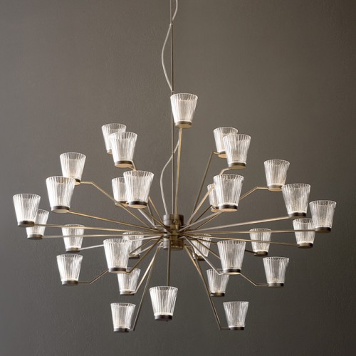 Lampe à suspension LED Minitallux Canaletto 30S en différentes finitions par Icons Luce