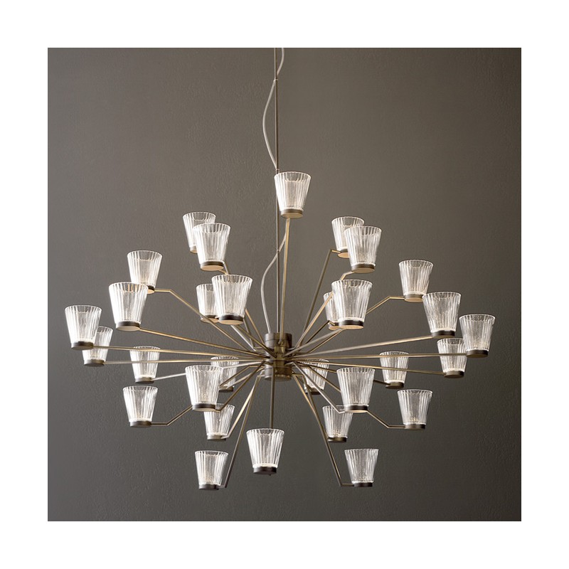  Minitallux LED suspension lamp Canaletto 30S in different finishes by Icons Luce