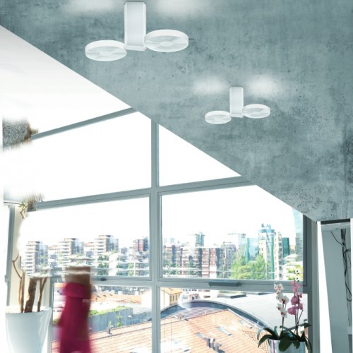 Plafonnier LED Minitallux Cidipl2 en différentes finitions par Icons Luce