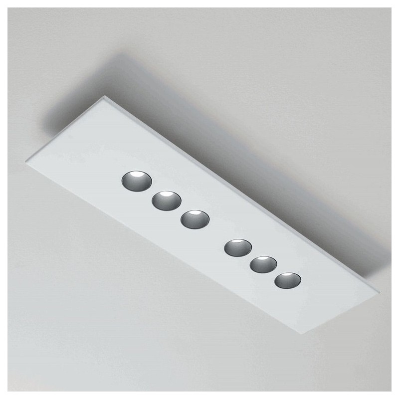  Plafonnier LED Minitallux Confort 6R en différentes finitions par Icons Luce