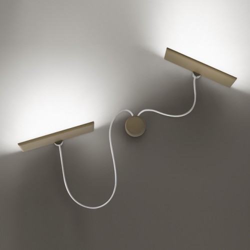 Minitallux LED wall lamp Giùup APB 80.2 in different finishes byicon Luce