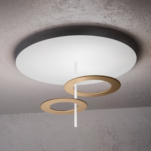 Plafonnier LED Minitallux Hula Hoop P2 en différentes finitions par Icona Luce