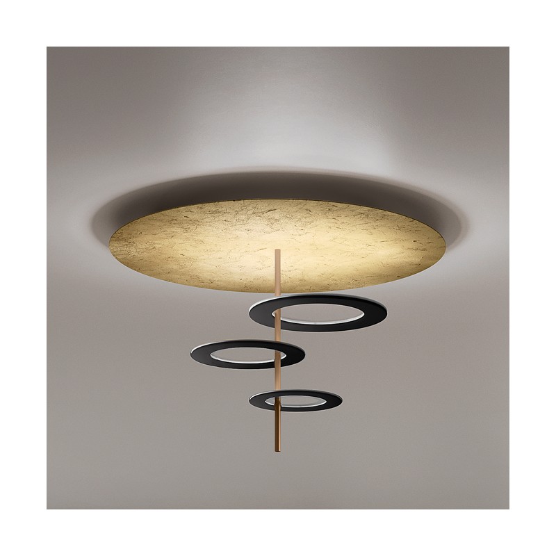  Minitallux Hula Hoop P3 LED ceiling light in different finishes byicon Luce
