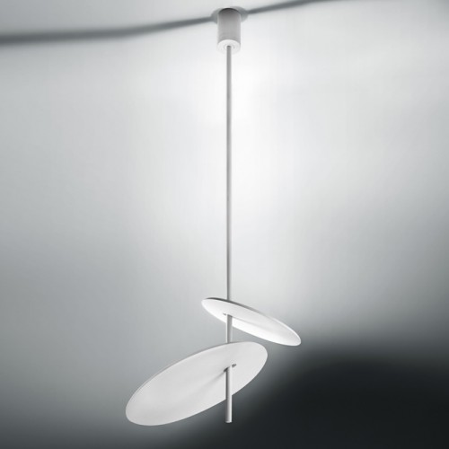 Lampe à suspension LED Minitallux Luà 2C en différentes finitions byicon Luce