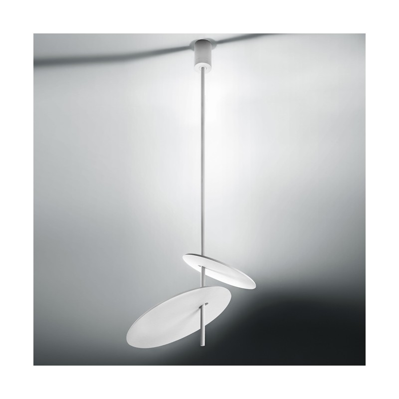  Lampe à suspension LED Minitallux Luà 2C en différentes finitions byicon Luce