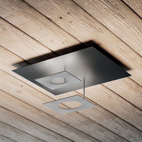 Minitallux Petra 2 LED ceiling lamp in different finishes by Icons Luce