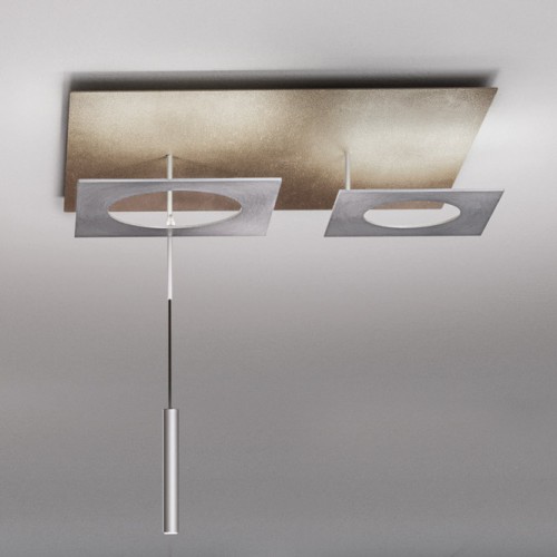 Minitallux Petra 3 LED ceiling lamp in different finishes by Icons Luce