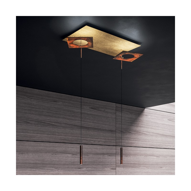  Lampe à suspension LED Minitallux Petra S4.R en différentes finitions par Icons Luce