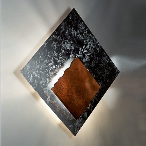 Minitallux LED wall lamp QM PLATE in different finishes by Icons Luce