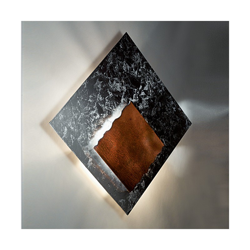  Minitallux LED wall lamp QM PLATE in different finishes by Icons Luce