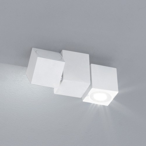 Minitallux RUBIC10 LED wall lamp in different finishes byicon Luce