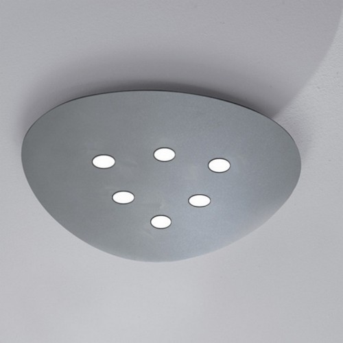 Minitallux SCUDO6 LED ceiling lamp in different finishes by Icons Luce