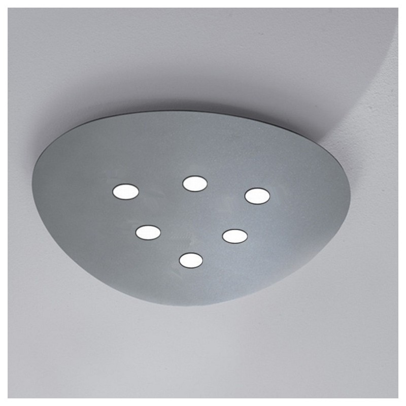  Minitallux SCUDO6 LED ceiling lamp in different finishes by Icons Luce