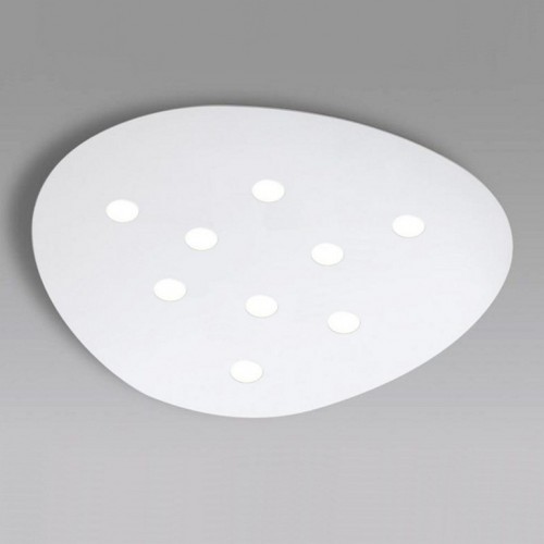 Minitallux SCUDO9 LED ceiling lamp in different finishes by Icons Luce