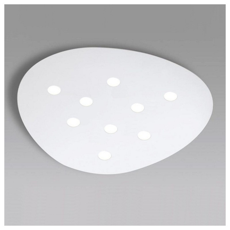 Minitallux SCUDO9 LED ceiling lamp in different finishes by Icons Luce