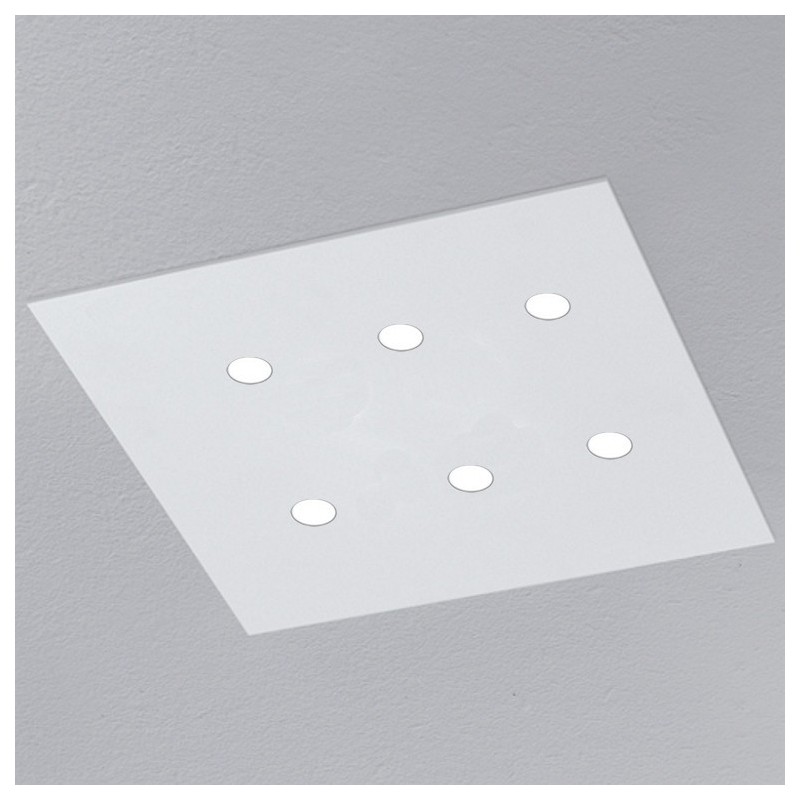 Plafonnier LED Minitallux SWING6 en différentes finitions par Icons Luce