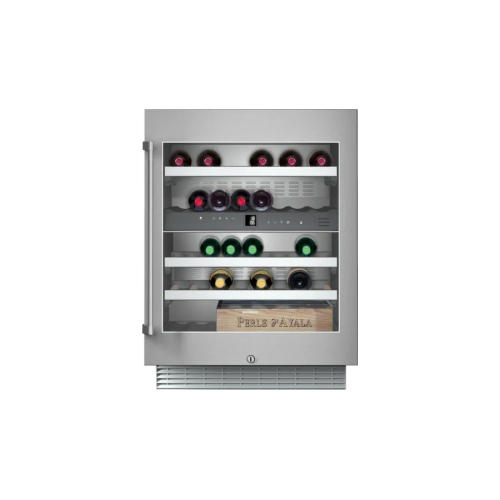 Gaggenau Undermount wine cellar RW 404 262 with glass door with 60 cm stainless steel frame