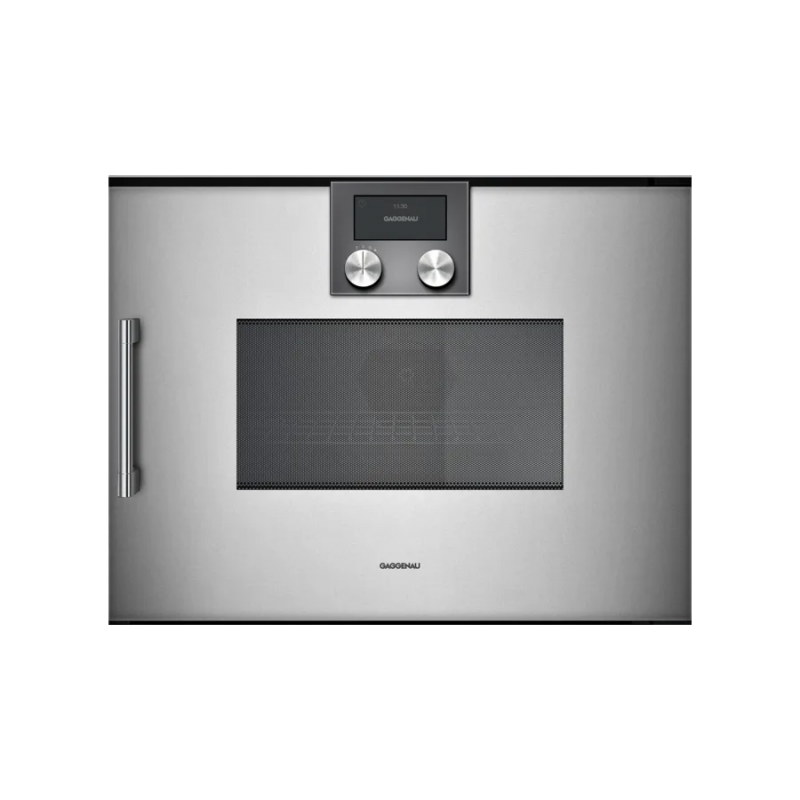  Gaggenau Combined microwave oven with right hinges BMP 250 110 60 cm steel finish