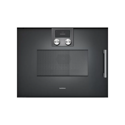 Gaggenau Combined microwave oven with left hinges BMP 251 100 anthracite finish 60 cm