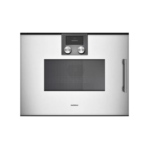 Gaggenau Combined microwave oven with left hinges BMP 251 130 60 cm silver finish