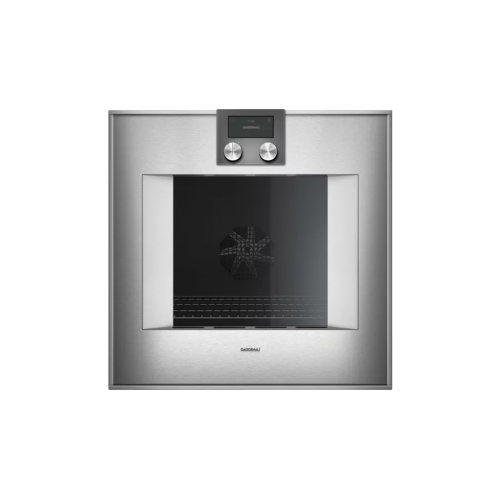Gaggenau Built-in pyrolytic oven with right hinges BO 450 112 stainless steel finish 60 cm