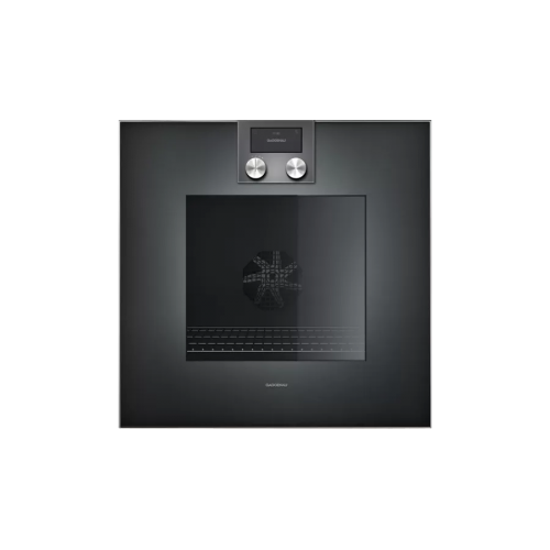 Gaggenau Built-in pyrolytic oven with hinges on the left BO 421 102 anthracite finish 60 cm