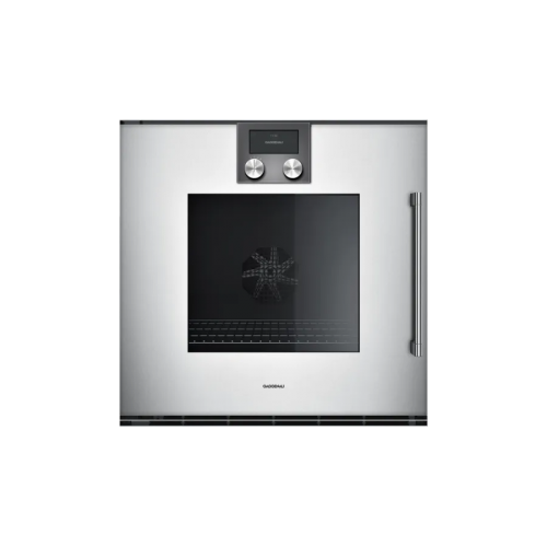 Gaggenau Pyrolytic oven with left-hand built-in hinges BOP 251 132 silver finish 60 cm