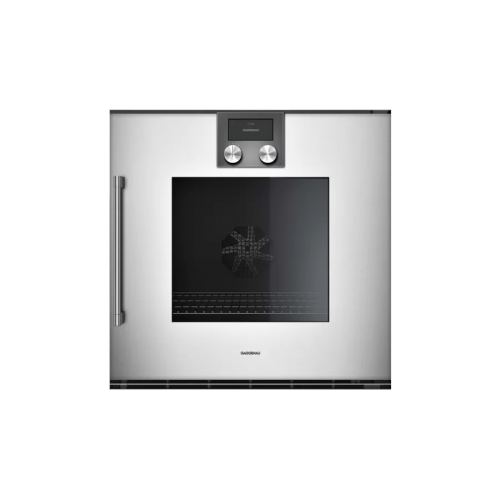 Gaggenau Pyrolytic oven with right-hand built-in hinges BOP 220 132 silver finish 60 cm