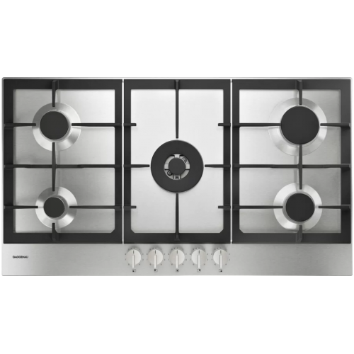 Gaggenau CG291210 Table de cuisson à gaz finition acier 90 cm