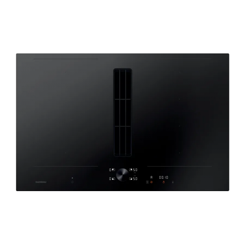 Plaque à induction encastrée Gaggenau avec hotte intégrée CV282101 sans cadre 80 cm