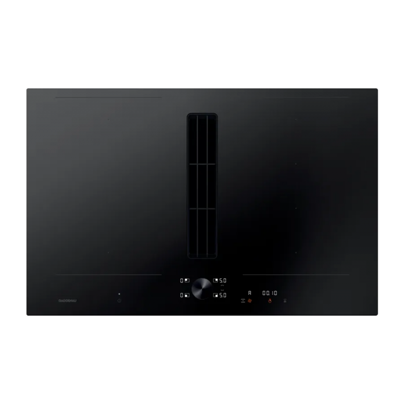  Plaque à induction encastrée Gaggenau avec hotte intégrée CV282101 sans cadre 80 cm