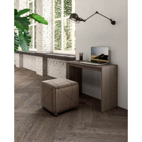 Ozzio Extendable console Golia art. T035 with wooden structure and wooden top 100x43 cm - With 5 internal extensions