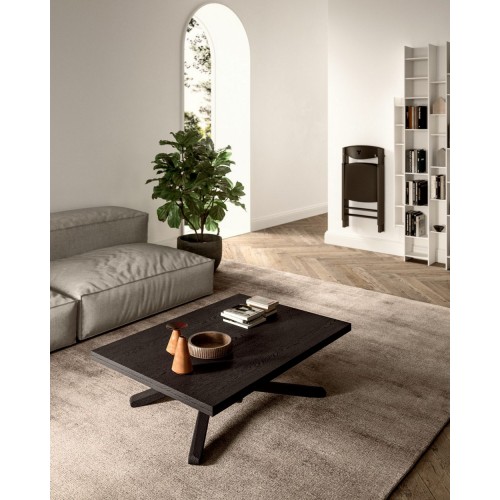 Ozzio Convertible table Up & Down art. T101 with oak structure and oak top 115x75 cm - With book top