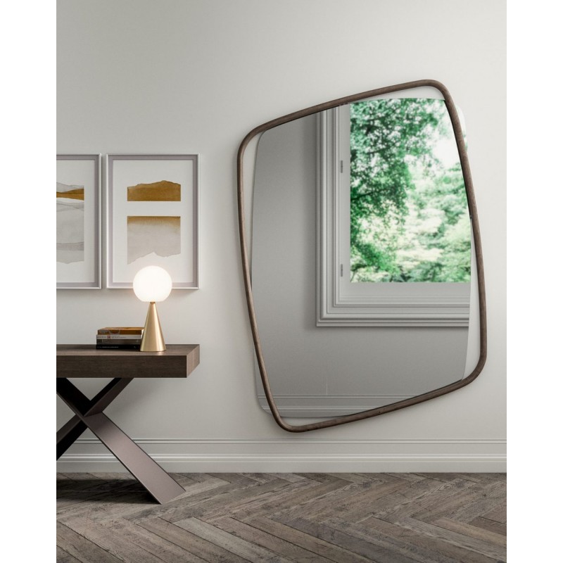  Ozzio Mirror Golden Big art. X039 with wooden frame 144x204 cm