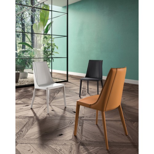 Ozzio Sedia Loren art. S337 completamente rivestita da H.86.5 cm