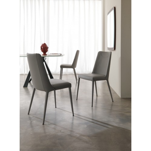 Ozzio Sedia Sofia art. S316 completamente rivestita da H.86 cm