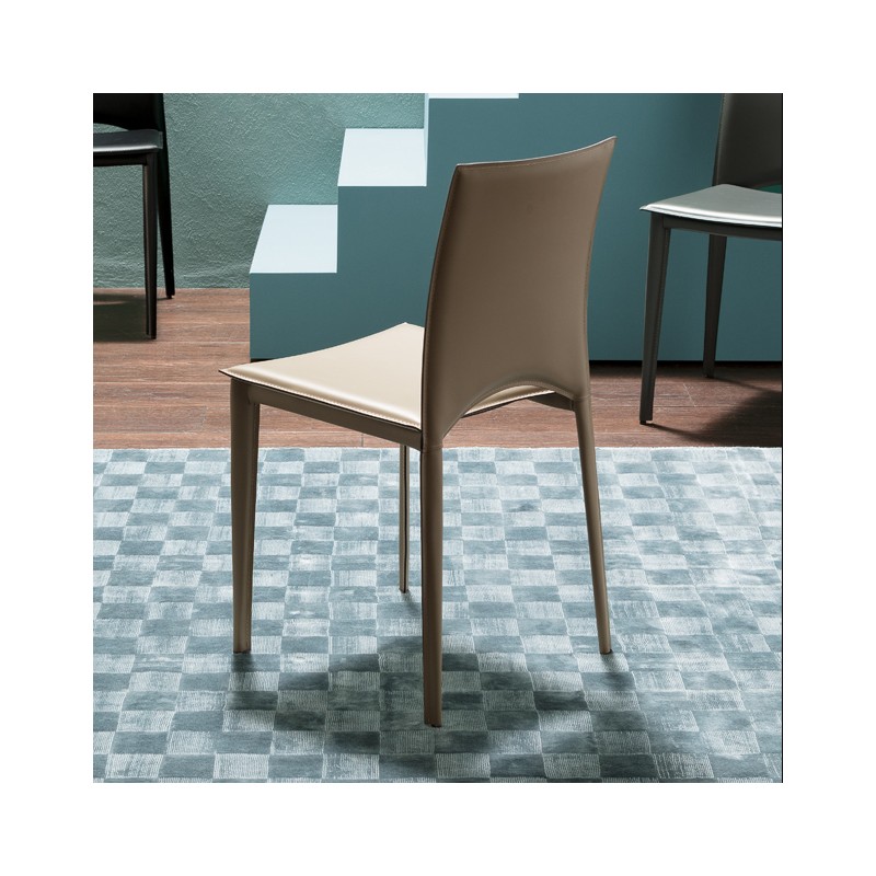  Chaise Ozzio Viva art. S330 entièrement recouvert de H.86 cm