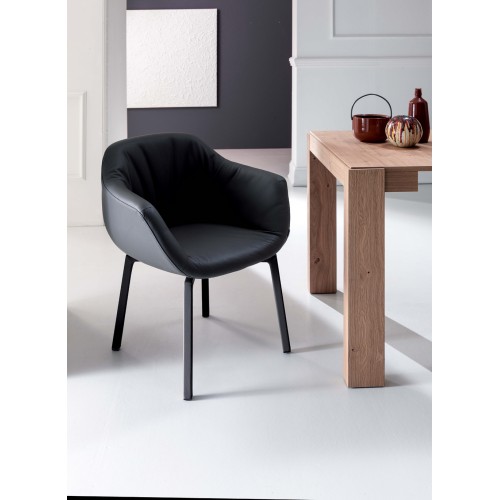 Ozzio Nelson swivel armchair art. S450 completely covered by H.82 cm